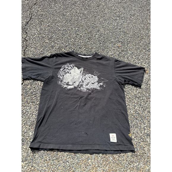 Y2K vintage Ecko Unltd thrashed rhino XL grunge shirt streetwear two sided crown - Picture 1 of 6